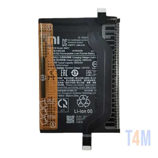 Bateria BM57 para Xiaomi Redmi Note 10 5g 5000mAh
